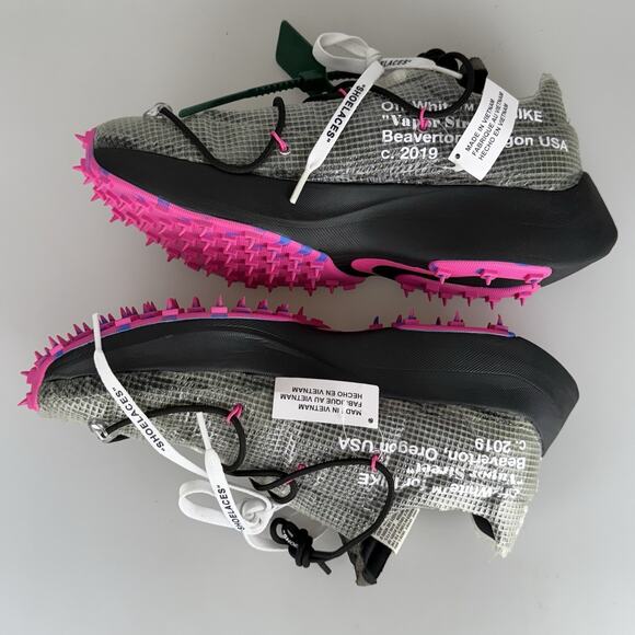 Nike Off-White Vapor Street Laser Fuchsia Wmn Size 12.5/M 11 US CD8178-001 - Picture 8 of 13